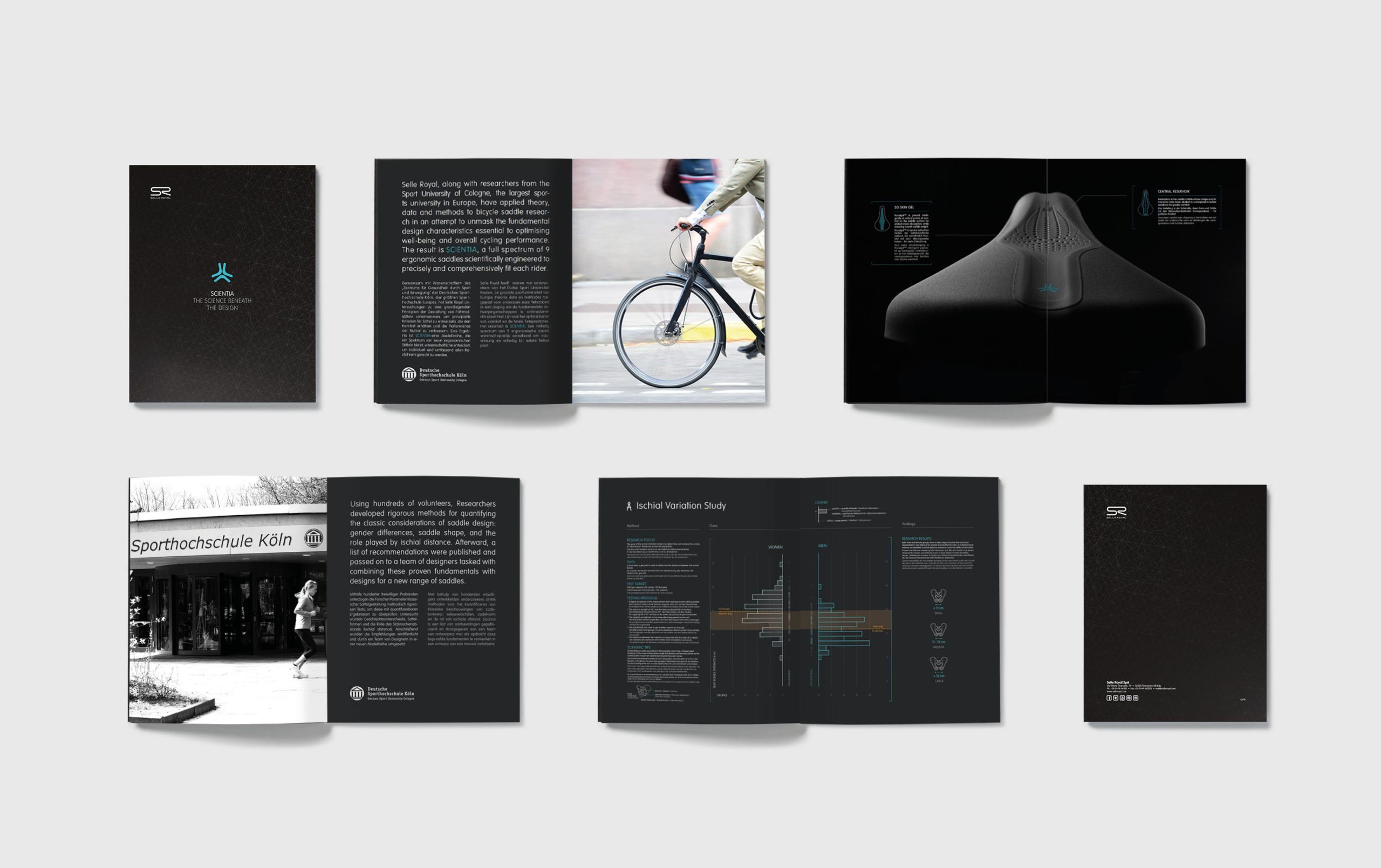 Scientia bike saddle Selle Royal communication project by Francesco Belloli Designer Vicenza - brochure and catalogue