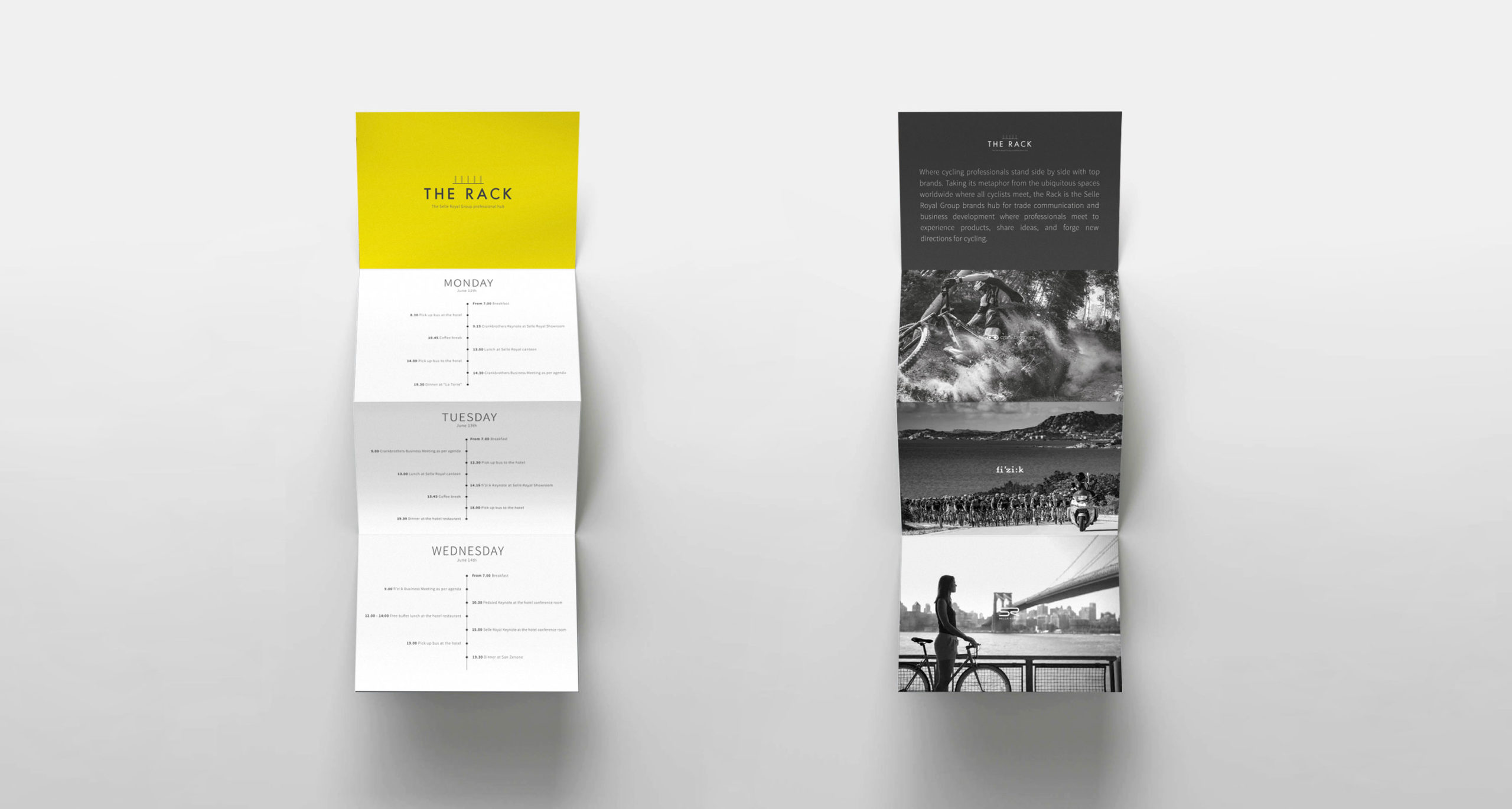 Selle Royal Group the Rack identity project by Francesco Belloli Designer Vicenza - program