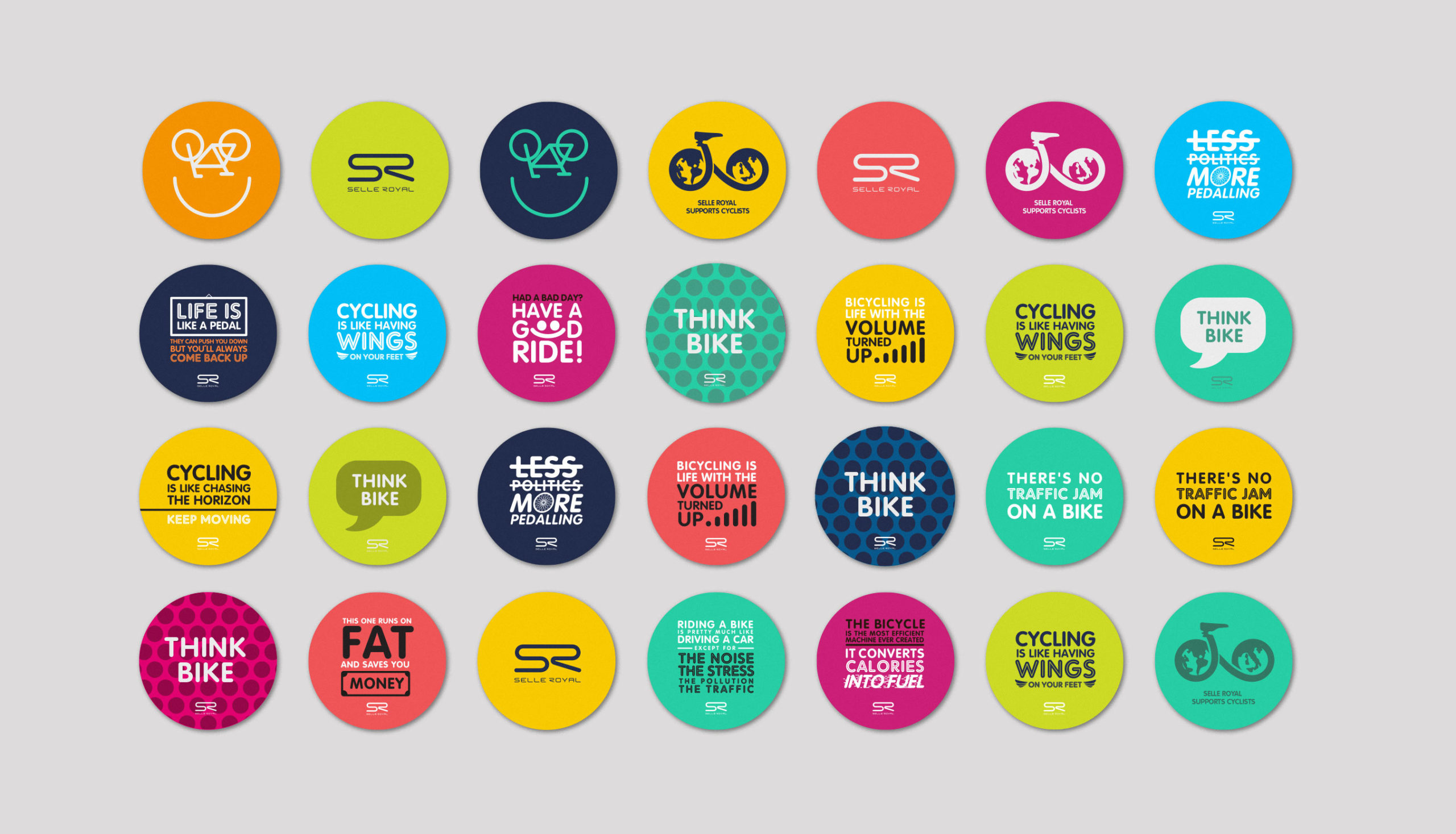 Bicycle stickers project by Francesco Belloli Designer Vicenza -