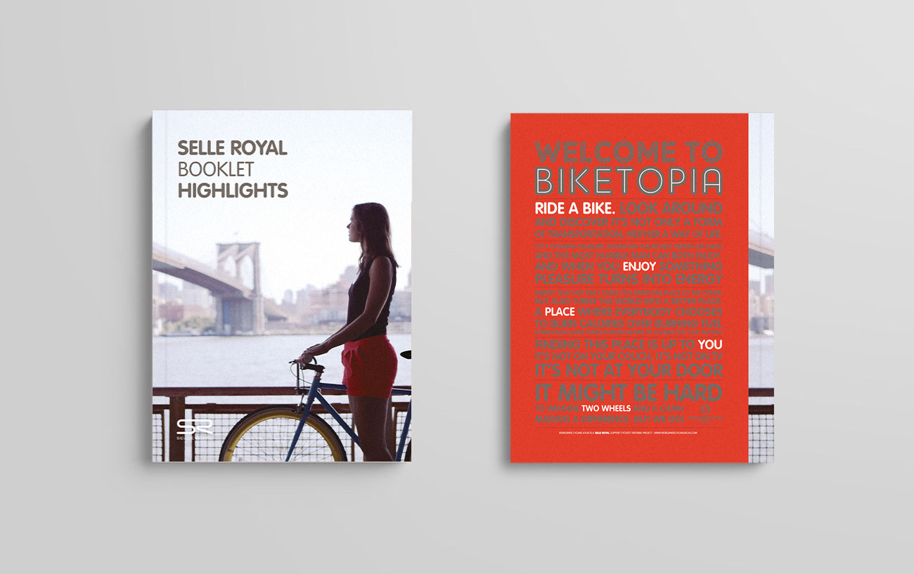 Selle Royal booklet 2015 editorial project by Francesco Belloli Designer Vicenza -cover