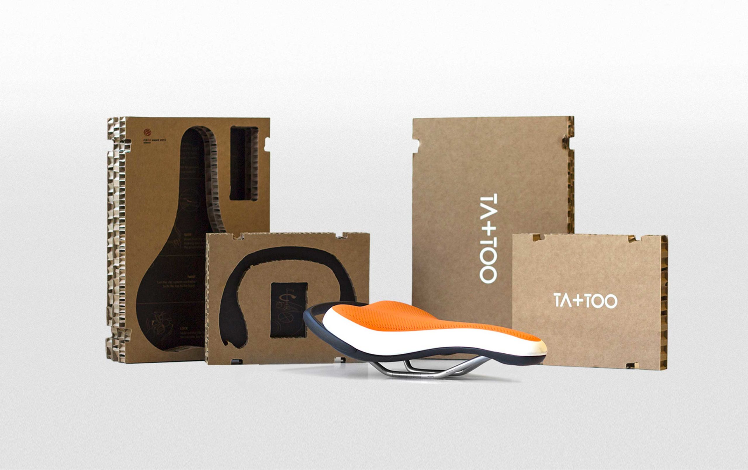 TA+TOO bike saddle communication project by Francesco Belloli Designer Vicenza - packaging